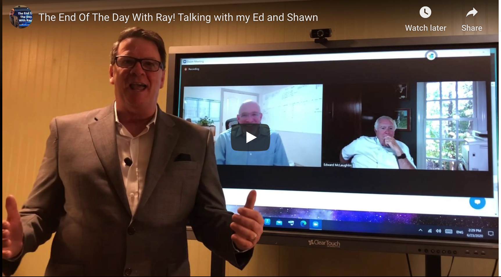 The End Of The Day With Ray! Talking with my Ed and Shawn