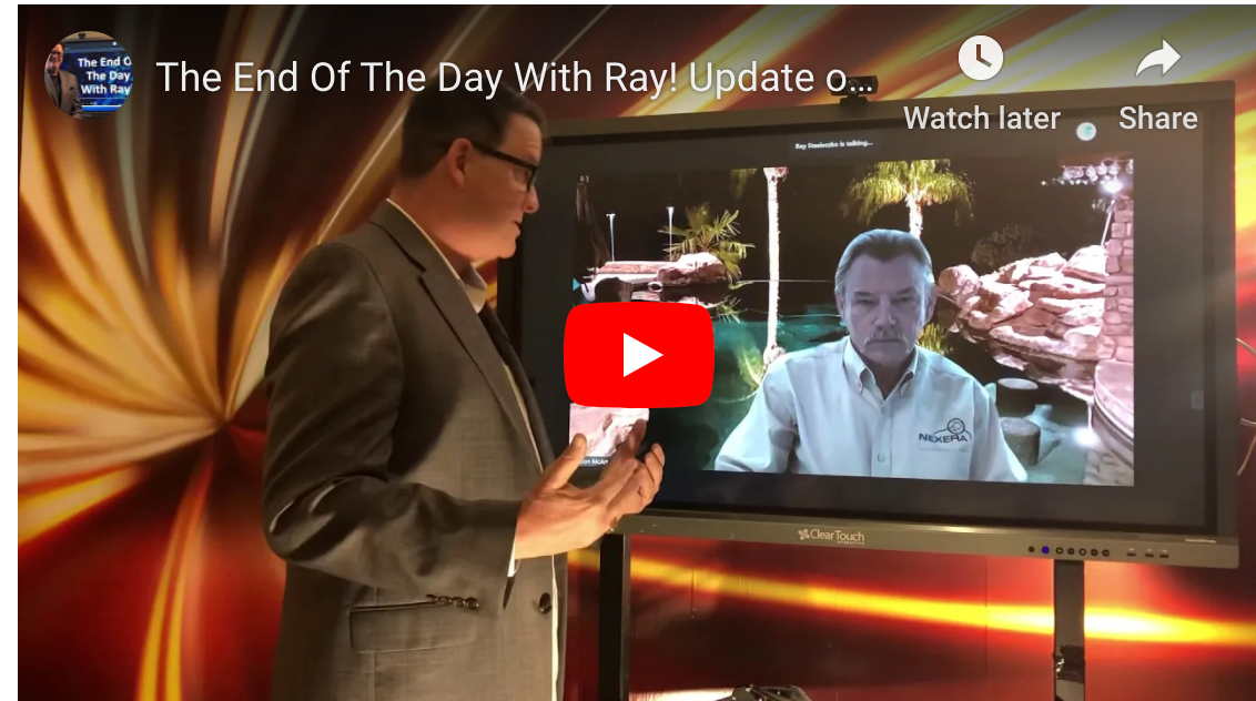 The End Of The Day With Ray! Update on Print volumes and Service Calls. Still way off