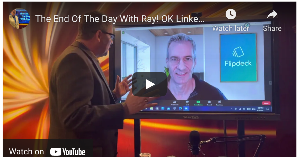 The End Of The Day With Ray! OK LinkedIn friends we just changed the game regarding inMail messaging