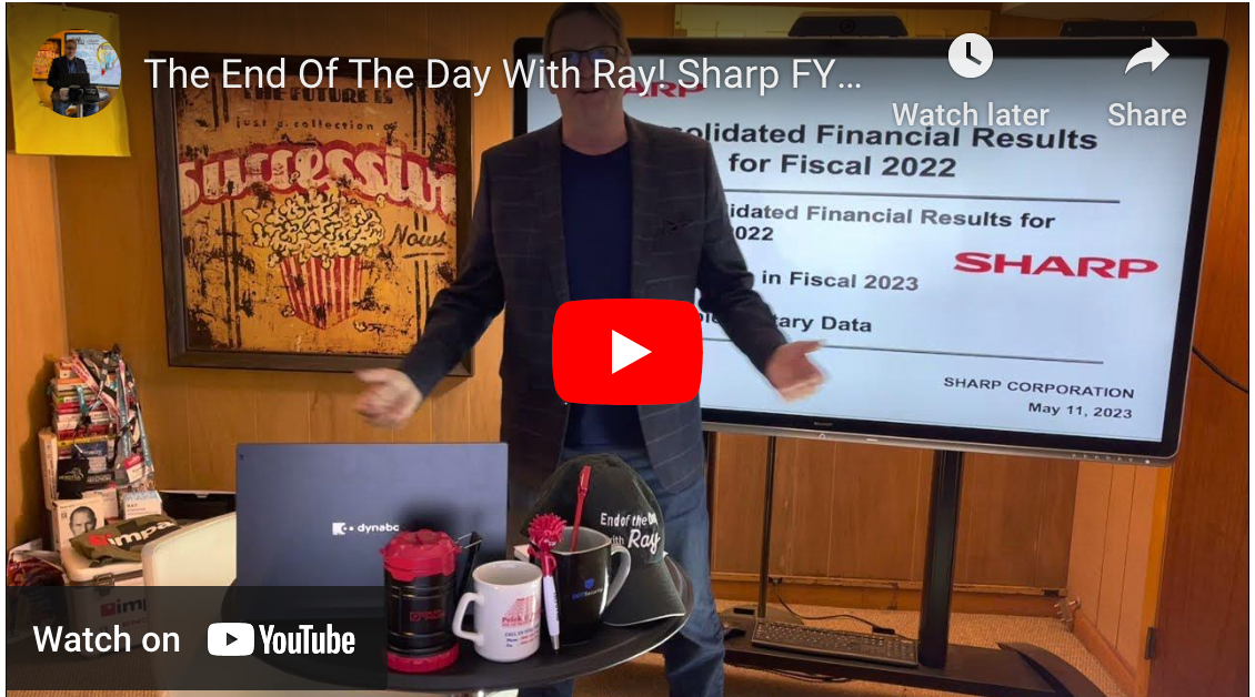 he End Of The Day With Ray! Sharp FY 22 Massive Losses - Here's My Thinking!
