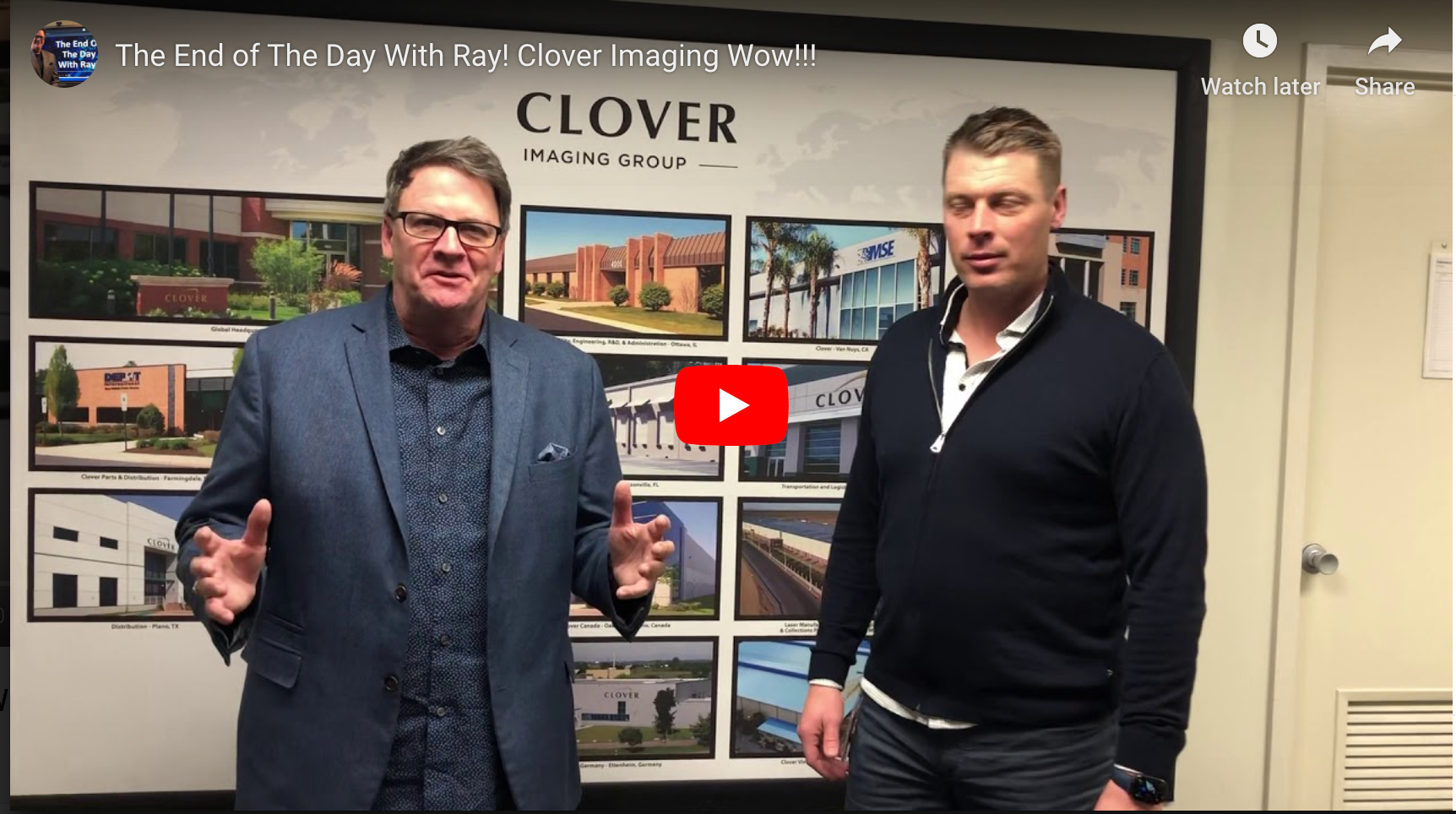 Ray Cleaver The End of The Day With Ray! Clover Imaging Wow!!! - TEASRA - The ...