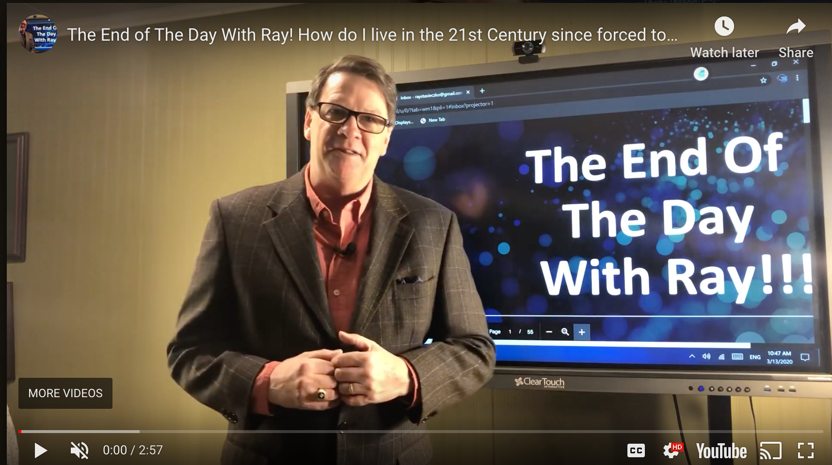 The End of The Day With Ray! How do I live in the 21st Century since forced to leave the 20th