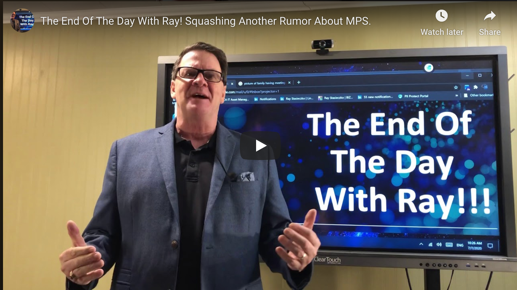The End Of The Day With Ray! Squashing Another Rumor About MPS.