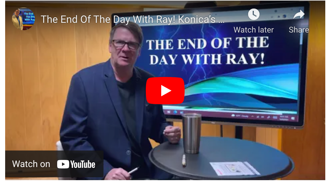 The End Of The Day With Ray! Konica’s Toner crisis what are the impacts.