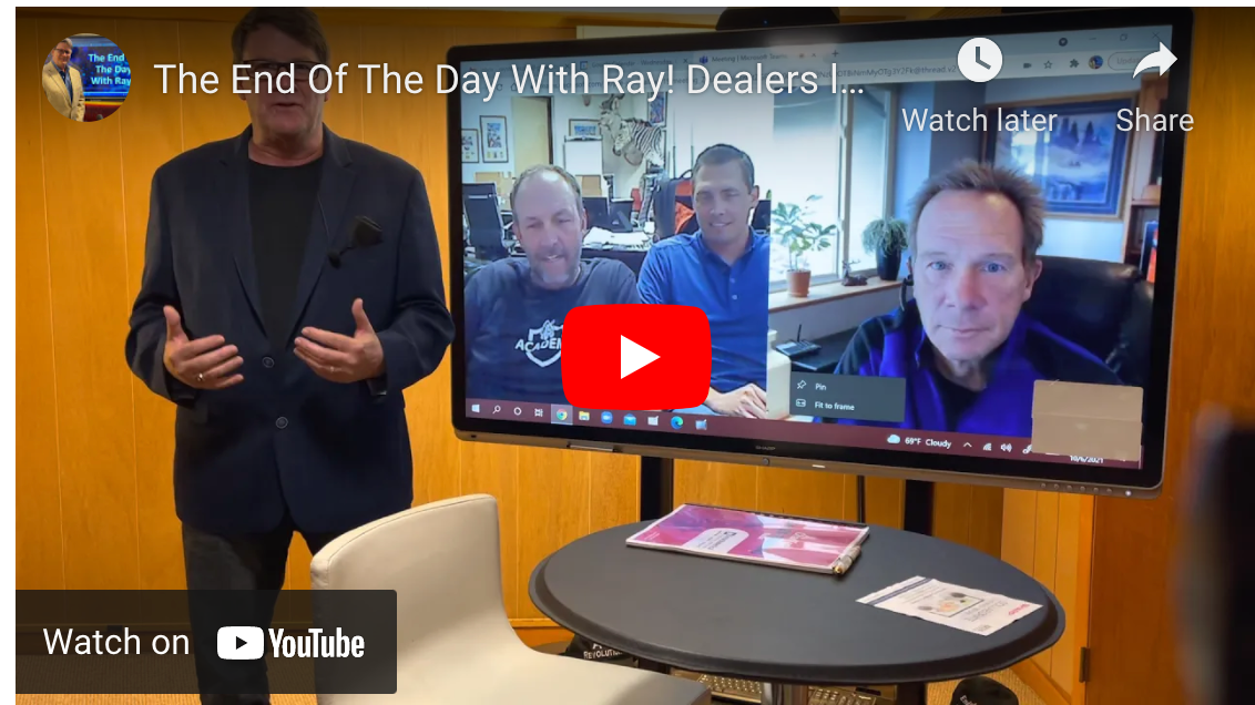 The End Of The Day With Ray! Dealers looking to change the Managed IT - Game Listen in