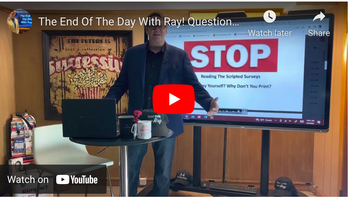 The End Of The Day With Ray! Questioning KEYPOINT INTELLIGENCE Survey? And Cannata HP Article?