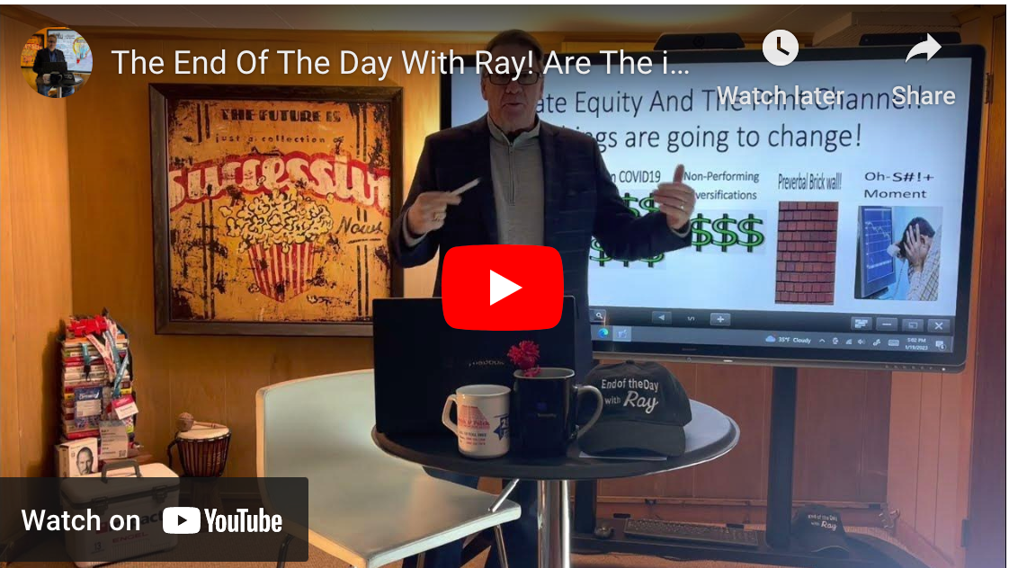 The End Of The Day With Ray! Are The industry’s Roll-Up Bankers Entering The Oh-S#!+ Moment?