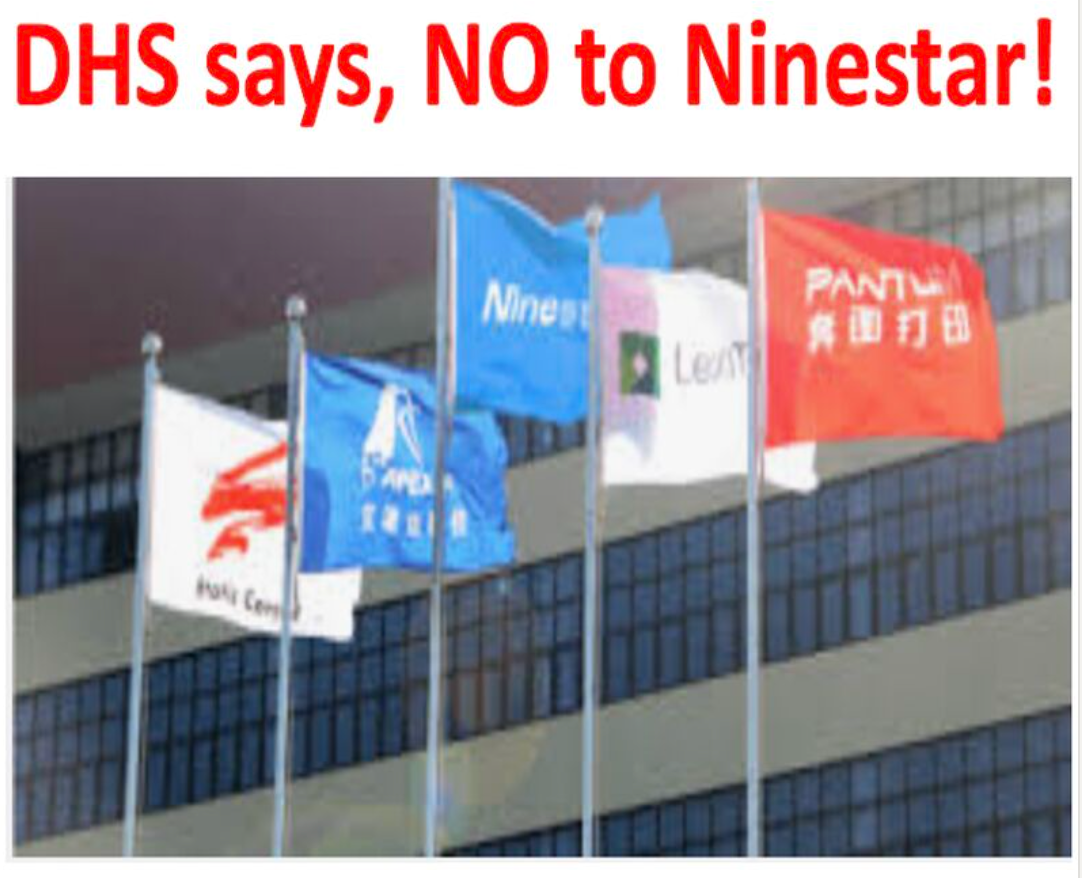 Lexmark Owners Ninestar Banned From U.S. By DHS - TEASRA - The Innovation Channel