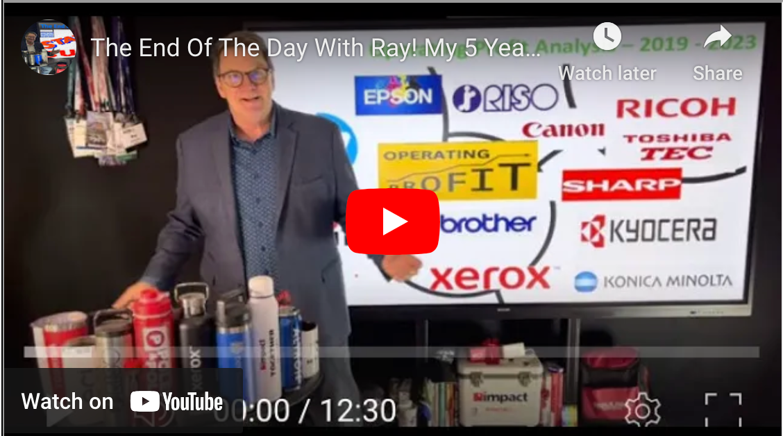 The End Of The Day With Ray! My 5 Year Operating Profit Analysis The Ranking May Surprise.
