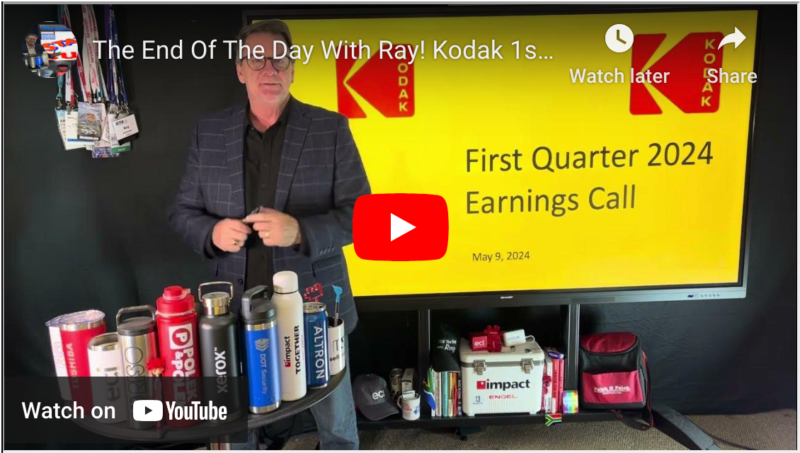 The End Of The Day With Ray! Kodak 1st qtr FY 24 & Year End FY23 Interesting Details In The #s