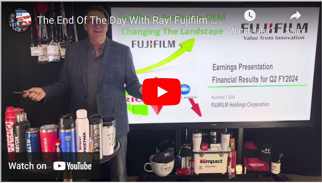 The End Of The Day With Ray! Fujifilm H1 FY 24 - Fuji Is Changing The Landscape Move Over KM & Ricoh