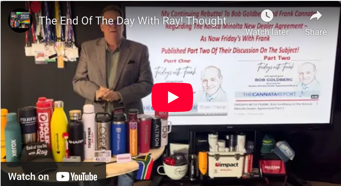The End Of The Day With Ray! Thoughts On Part Two Of Bob & Frank Discussing The KM Dealer Agreement!