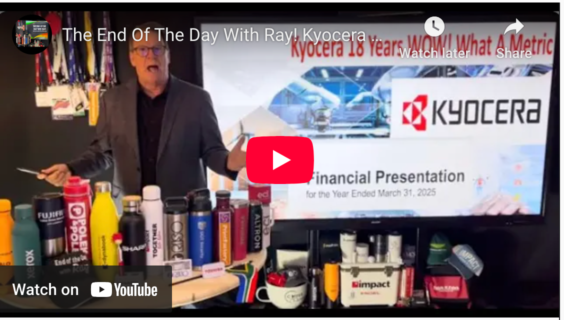 The End Of The Day With Ray! Kyocera FY 2025 A Big Wow On Something I Discovered!