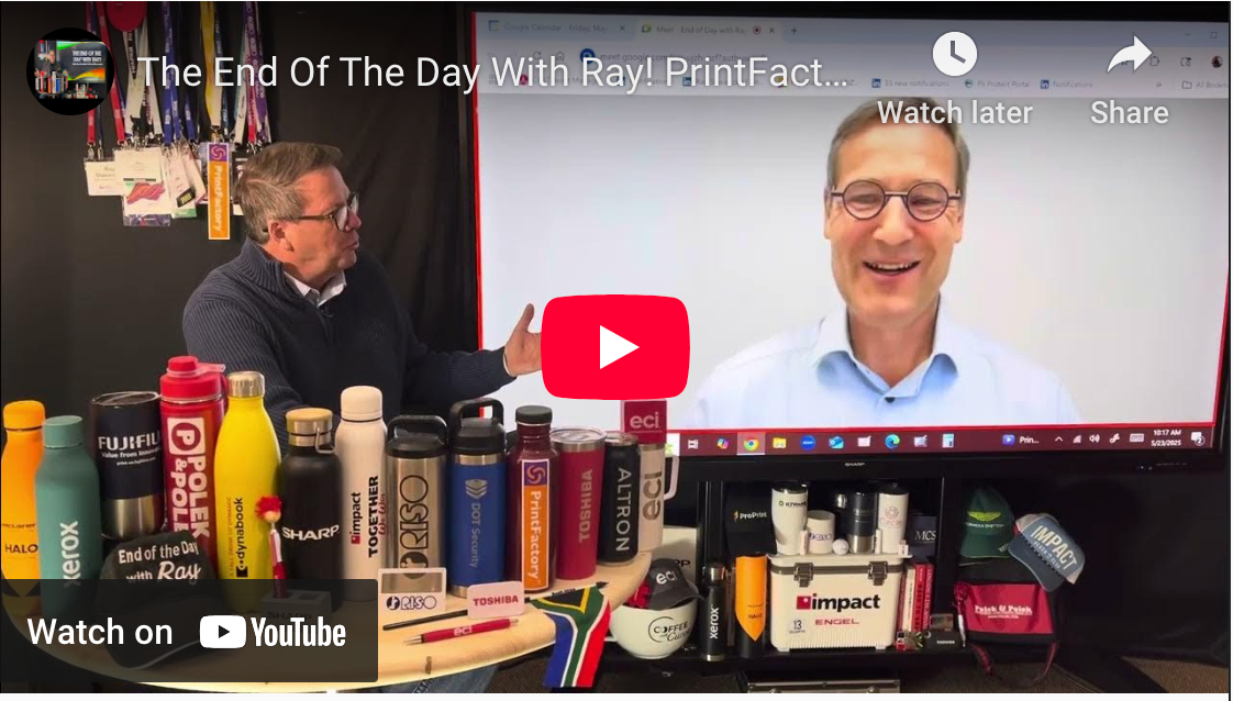 The End Of The Day With Ray! PrintFactory CEO, Erik Strik A Complete Print Software Ecosystem
