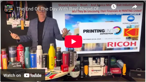 The End Of The Day With Ray! Ahead Of PRINTING United - ?ING Ricoh, Konica & Kodak Industrial Print