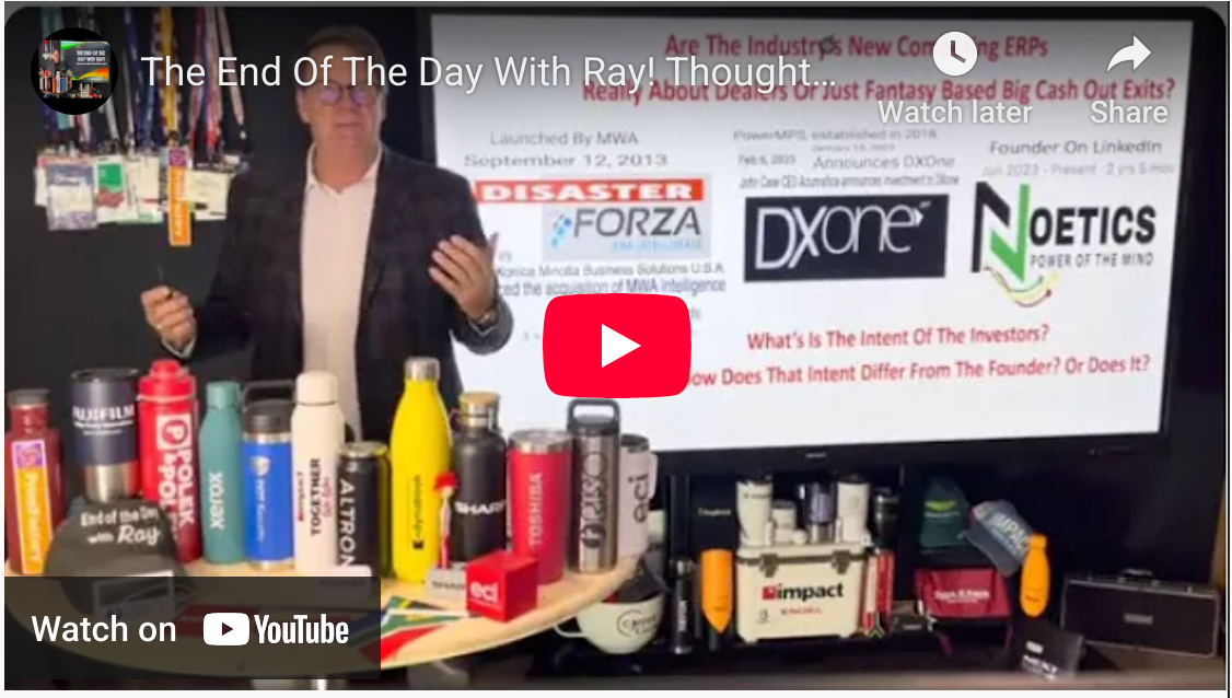 The End Of The Day With Ray! Thoughts Regarding DXone and NOETICS ERPs - Is It A FORZA Deja Vu?
