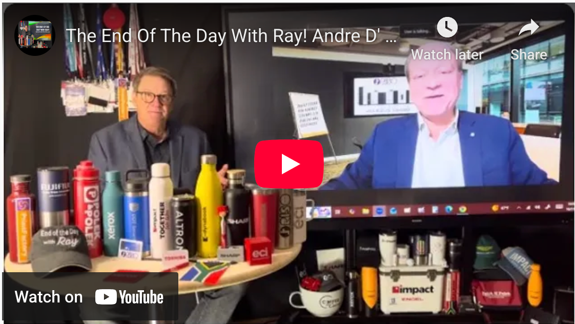 The End Of The Day With Ray! Andre D' urbano of RISO Talking Invention & Printing United Success