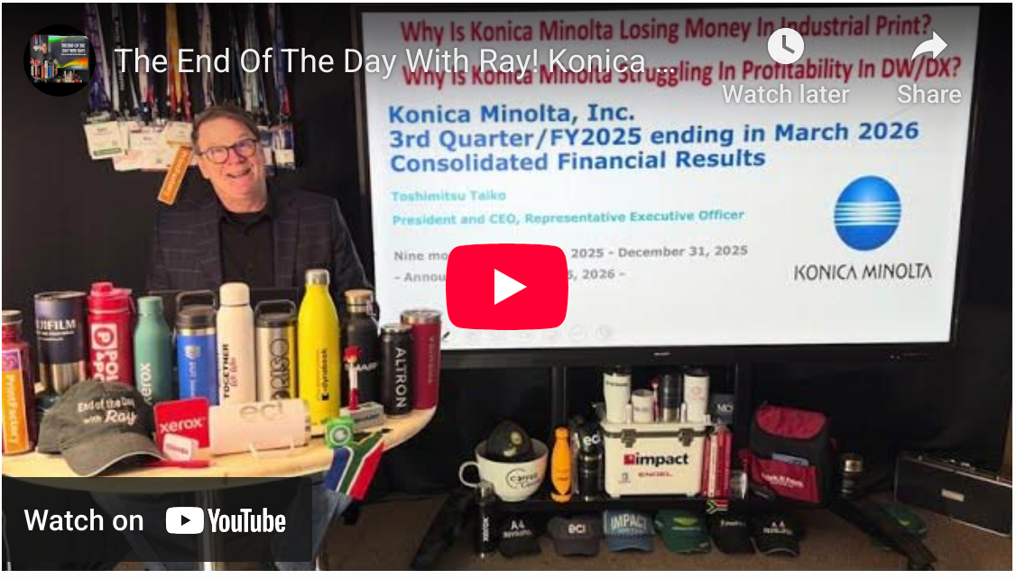 The End Of The Day With Ray! Konica Minolta 9 Months FY25 - A Couple ? A Panel Moderator Should Ask