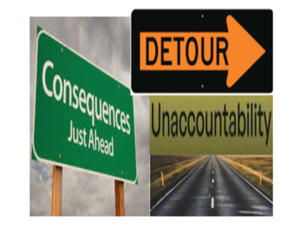 Unaccountability merging with zero consequences