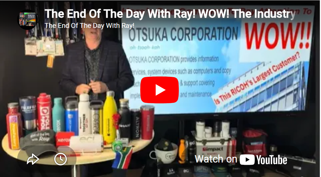 The End Of The Day With Ray! WOW! The Industry Needs To Pay Attention To OTSUKA Corp.