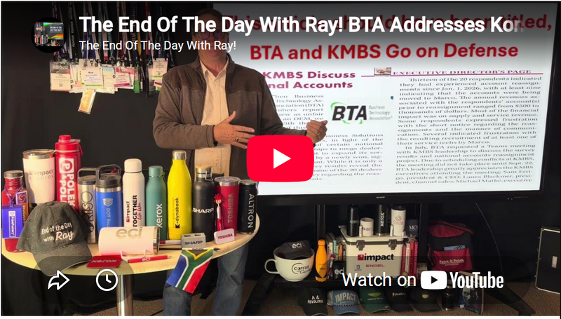 The End Of The Day With Ray! BTA Addresses Konica Minolta National Contract Issue! I ? The Response